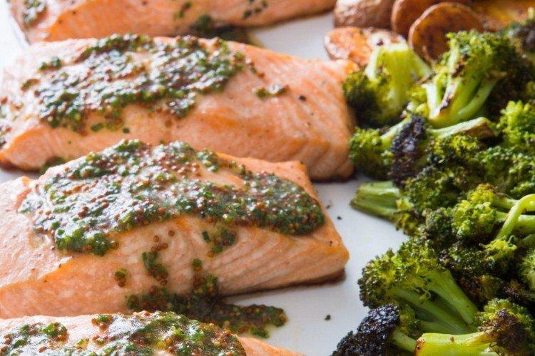 Рыба с брокколи