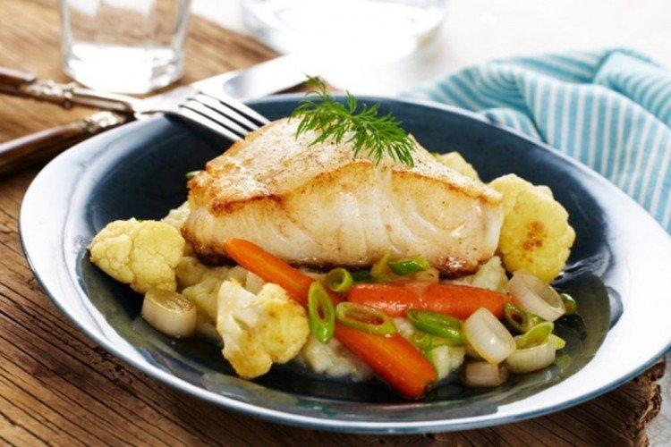 Рыба с цветной капустой