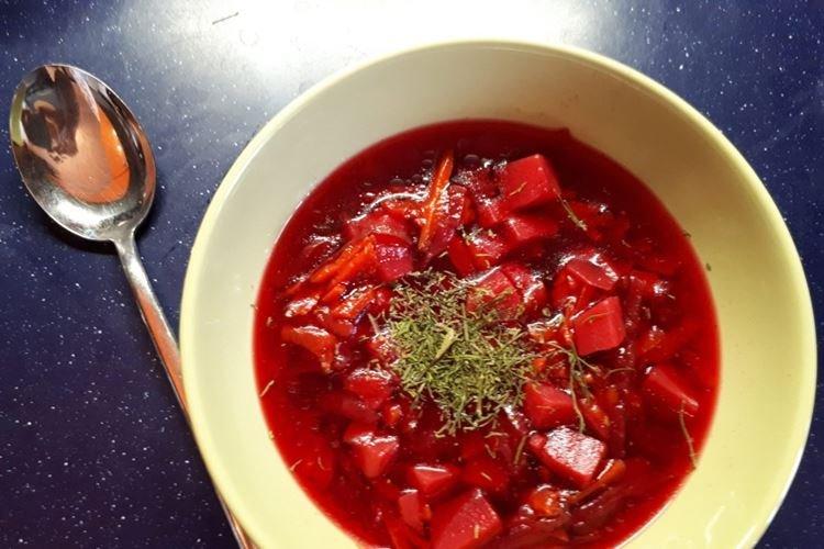 Борщ с квашеной капустой в мультиварке