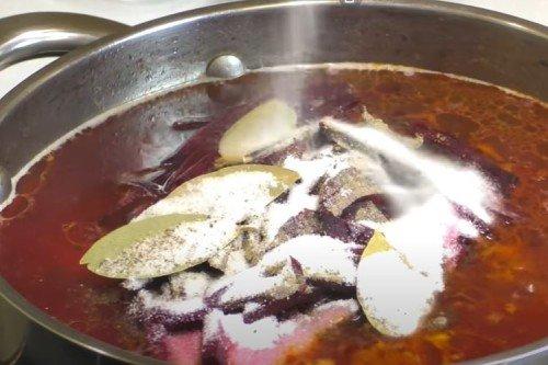 Борщ с квашеной капустой по ГОСТу