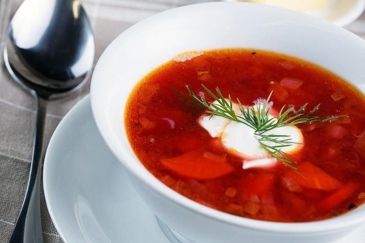 Борщ с помидорами и квашеной капустой