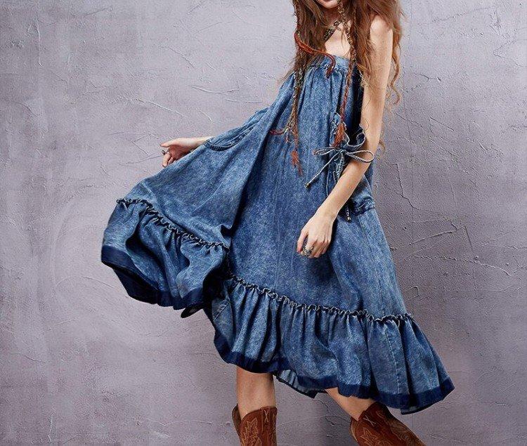 Модные платья в стиле бохо - фото и идеи