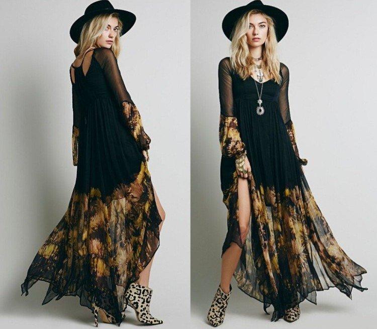 Модные платья в стиле бохо - фото и идеи