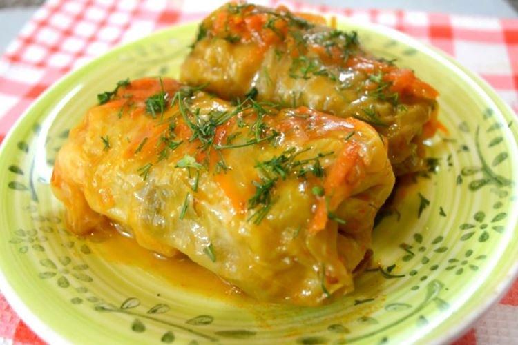 Голубцы из пекинской капусты с грибами