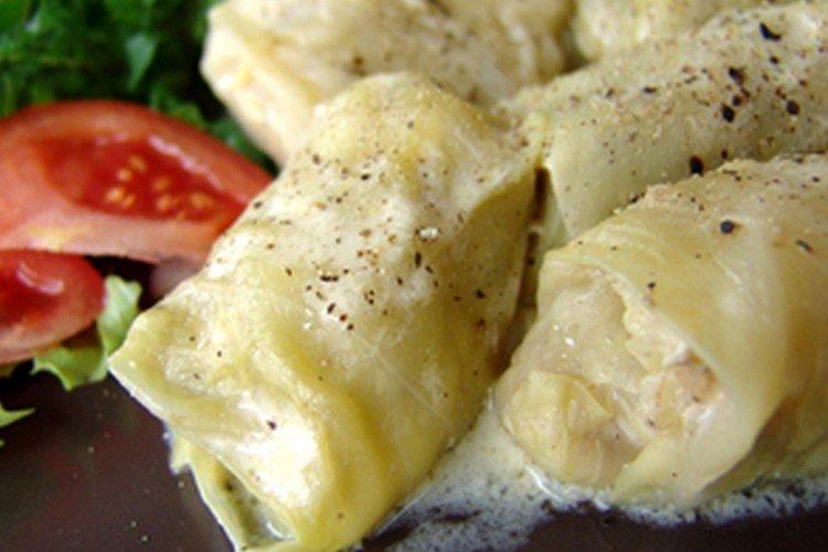Голубцы из пекинской капусты с творогом