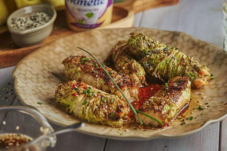 Голубцы с пекинской капустой и изюмом