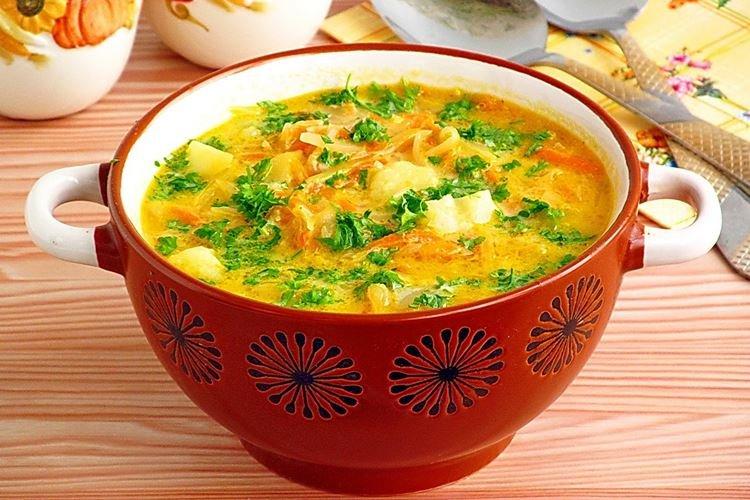 Щи с курицей и квашеной капустой