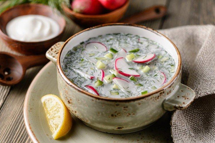 Окрошка на кефире