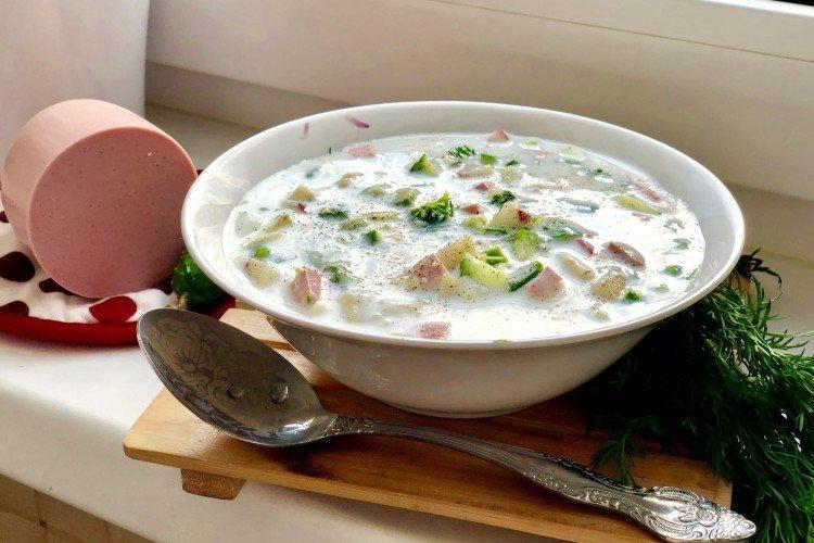 Окрошка с капустой