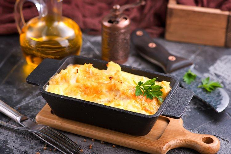 Цветная капуста с чесноком и баклажанами