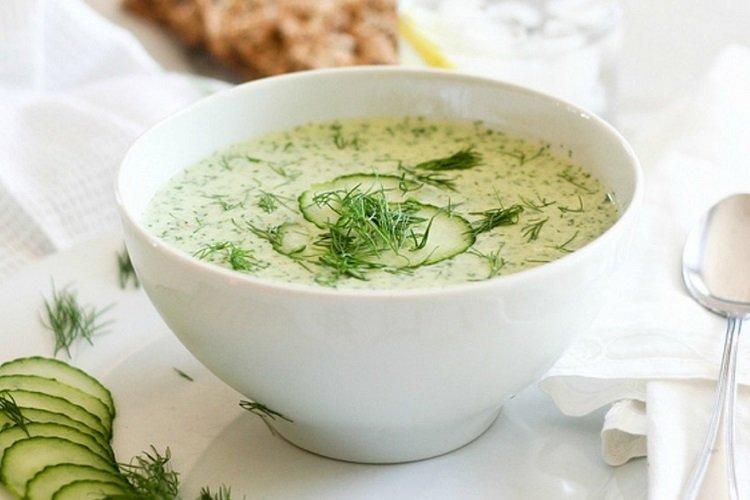 Холодный огуречный суп