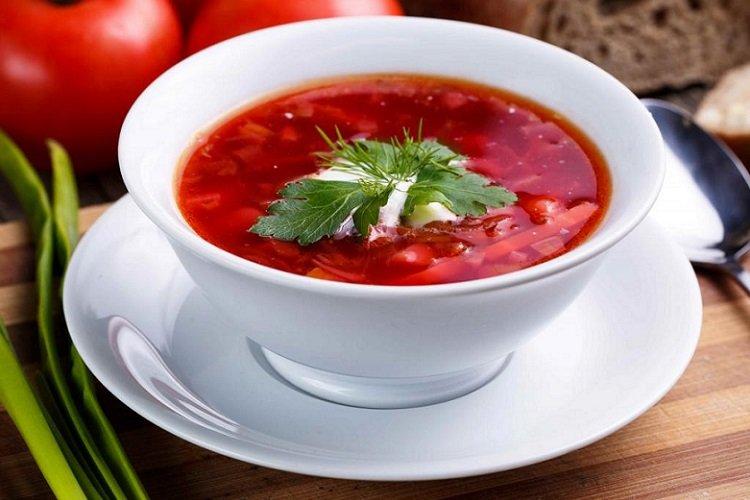 Вегетарианский свекольный суп