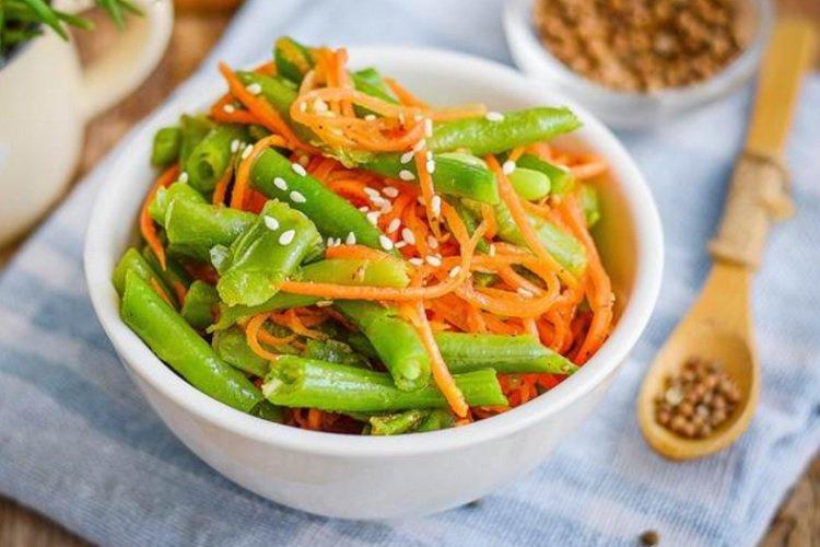 Стручковая фасоль по-корейски