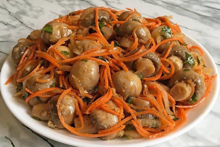 Шампиньоны по-корейски