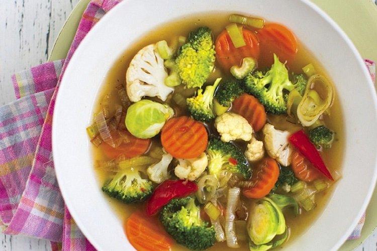 Овощной суп без картофеля