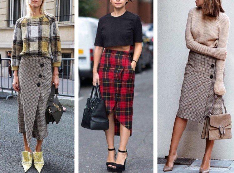 Юбка с запахом