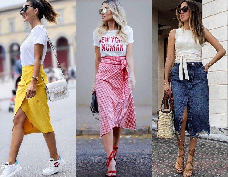 Юбка асимметричного кроя