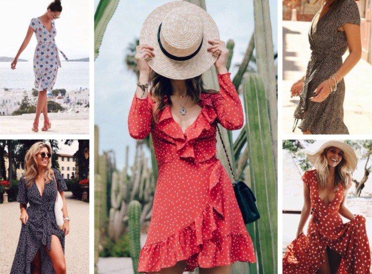 Платье с запахом