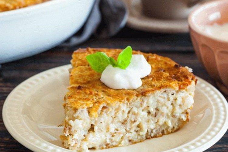 Творожная запеканка с манкой и гречкой