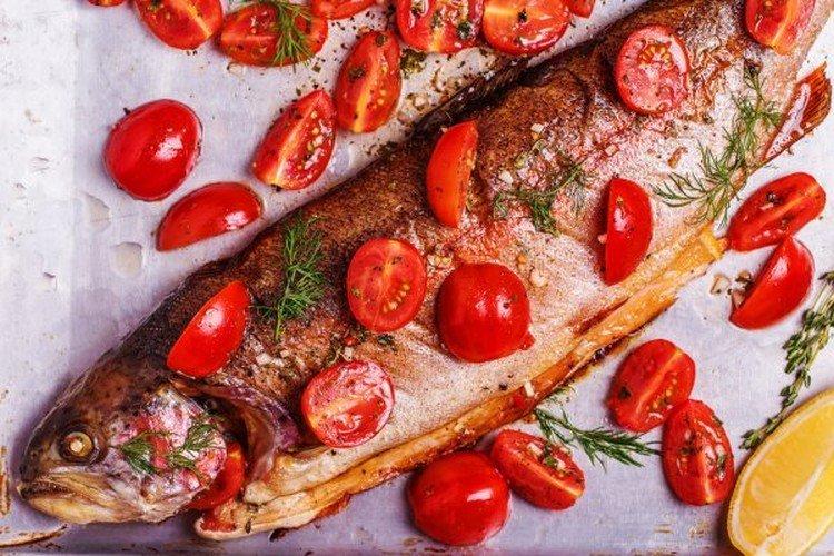 Речная форель в духовке