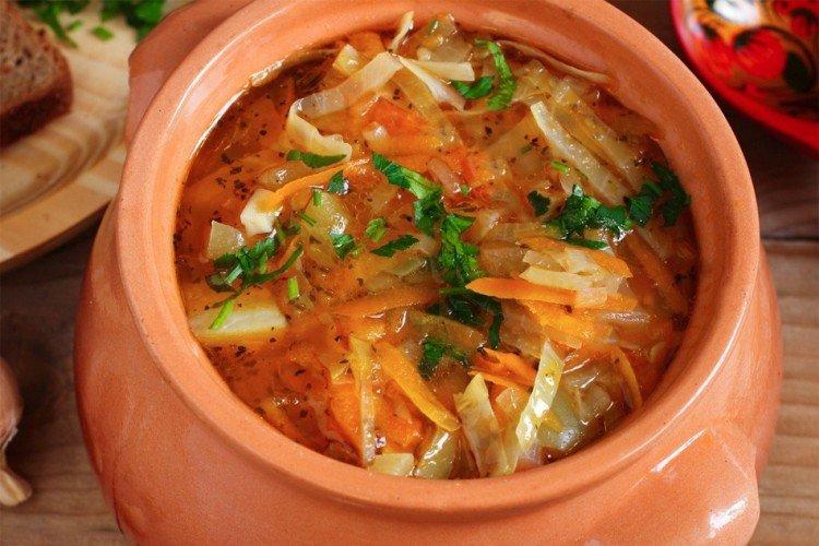 Суп с квашеной капустой
