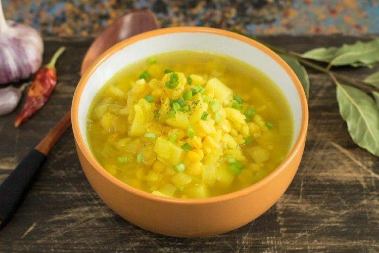 Постный гороховый суп