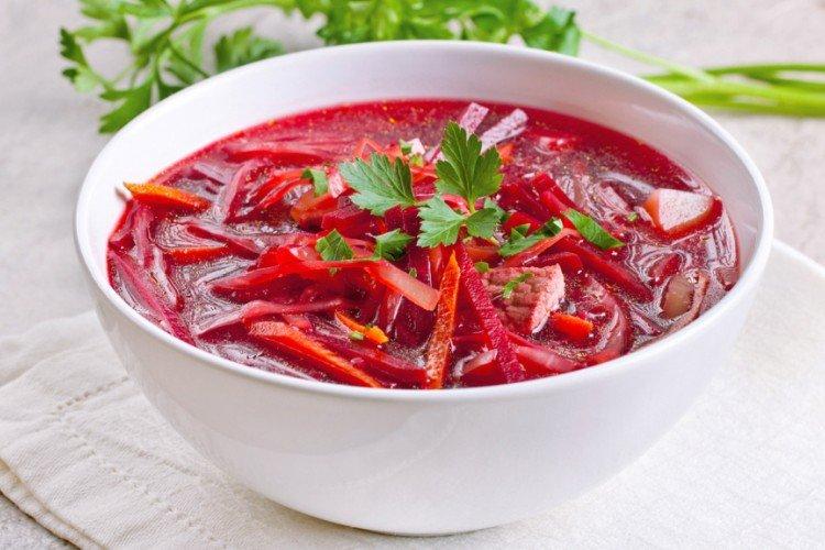 Свекольник с говядиной и перцем