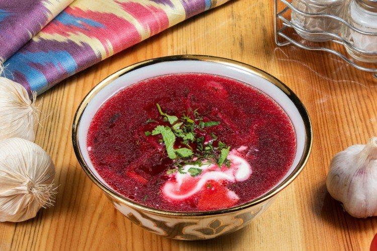 Свекольник с квашеной капустой