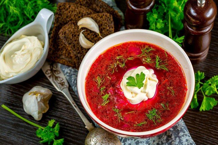 Свекольник с рисом