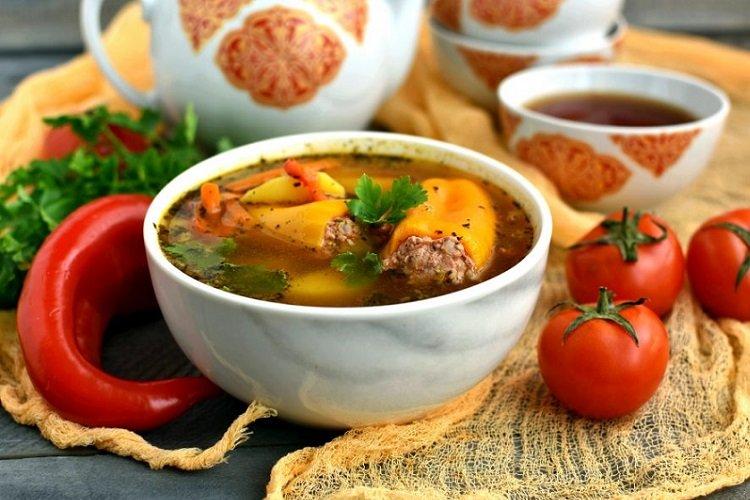 Долма шурпа из говядины