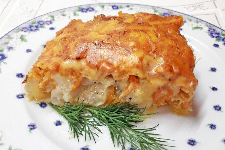 Рыба, запеченная под сыром в духовке