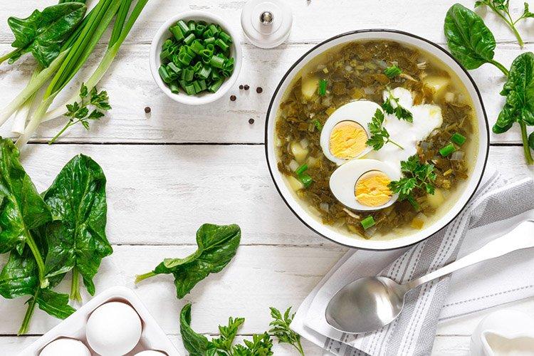 Быстрый зеленый борщ за 30 минут