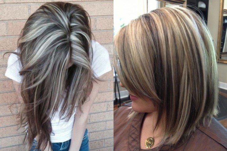 Мелирование с челкой