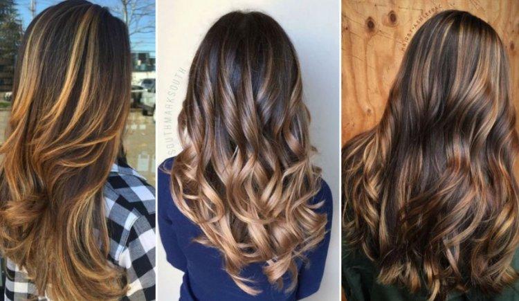 Мелирование на темные волосы - фото