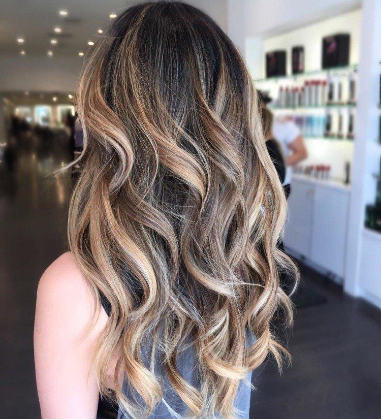 Мелирование на темные волосы - фото