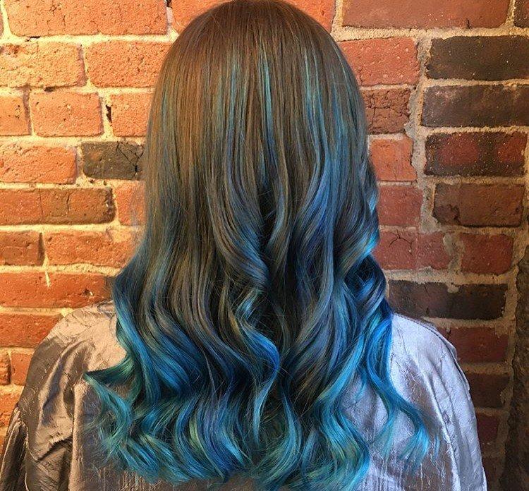 Цветное мелирование