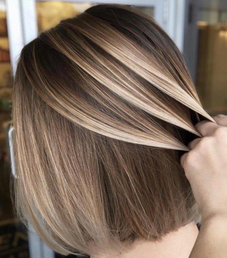 Мелирование на русые волосы 2021 - фото