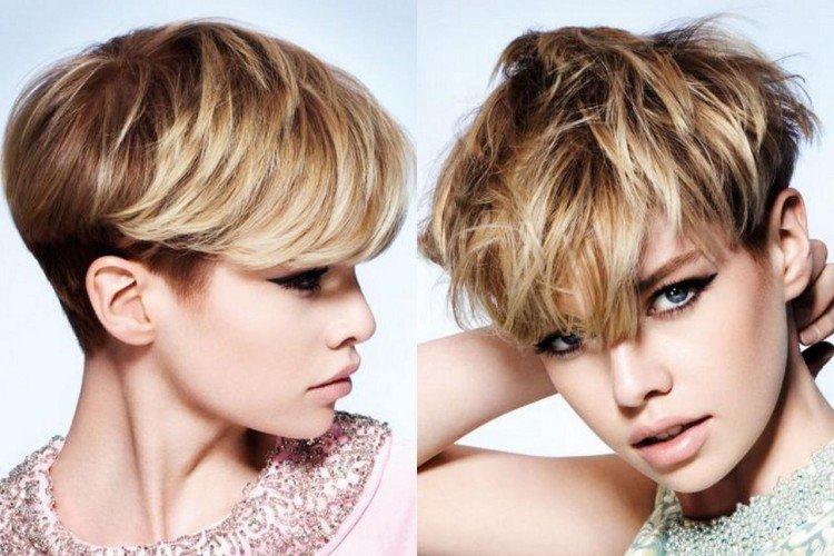 Мелирование на короткие волосы с челкой