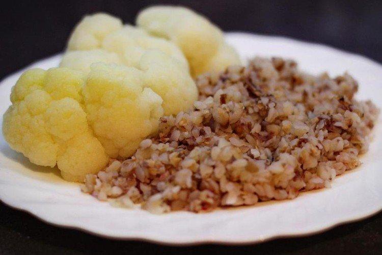 Гречневая каша с цветной капустой