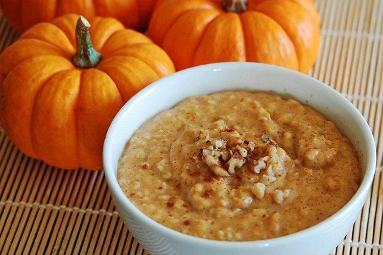 Каша из овсянки с тыквой