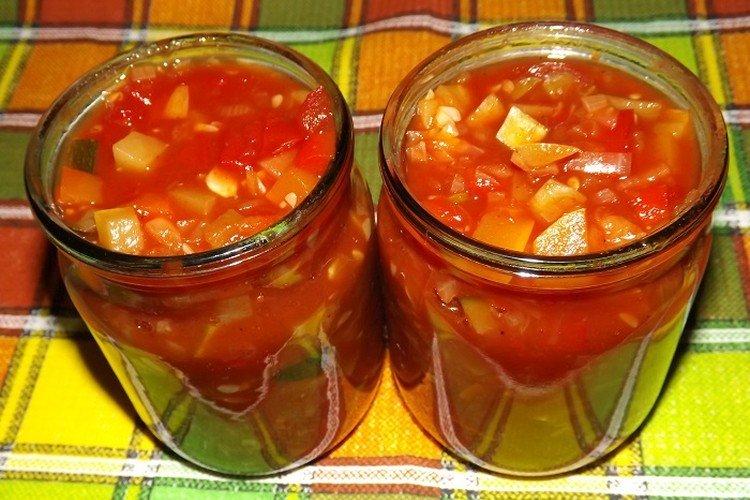 Салат из кабачков с хреном