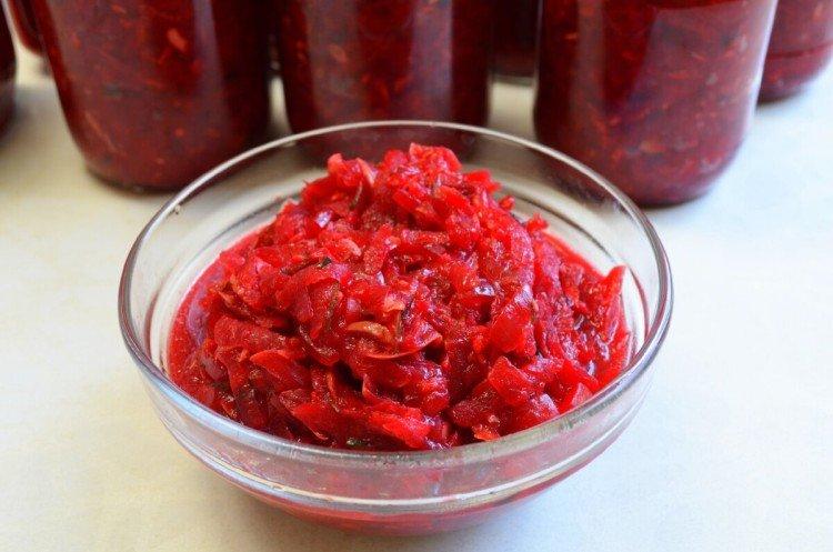 Салат из кабачков и свеклы на зиму