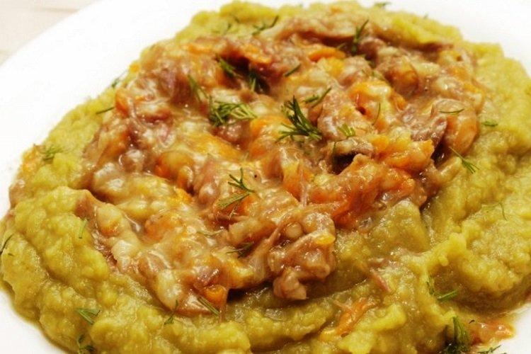 Гороховая каша с фаршем