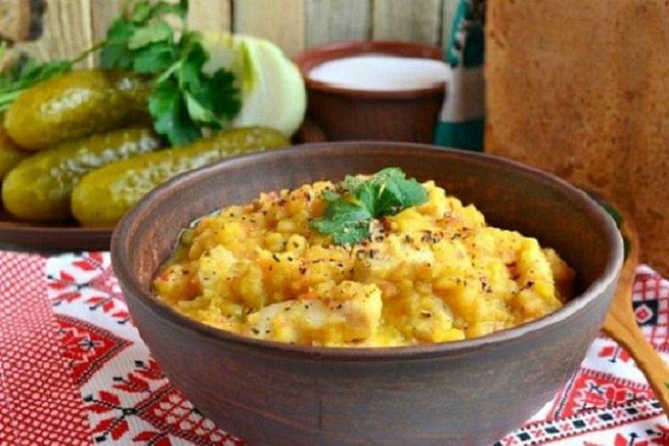 Гороховая каша с курицей