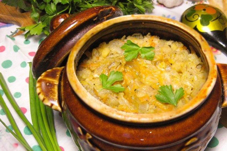 Гороховая каша в духовке