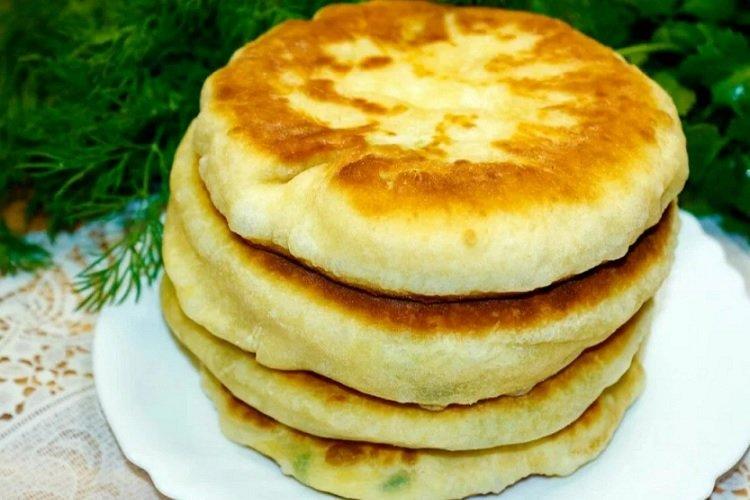 Лепешки на кефире с яйцом