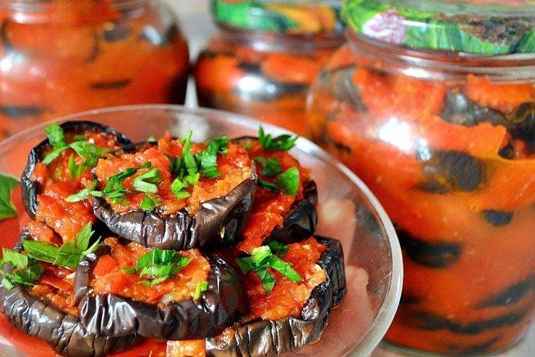 Острая закуска из баклажанов