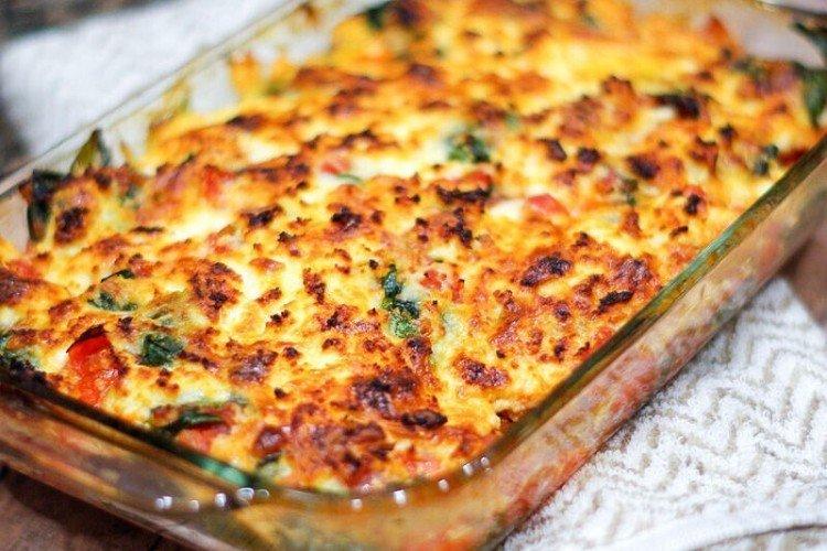 Соте с баклажанами под сыром