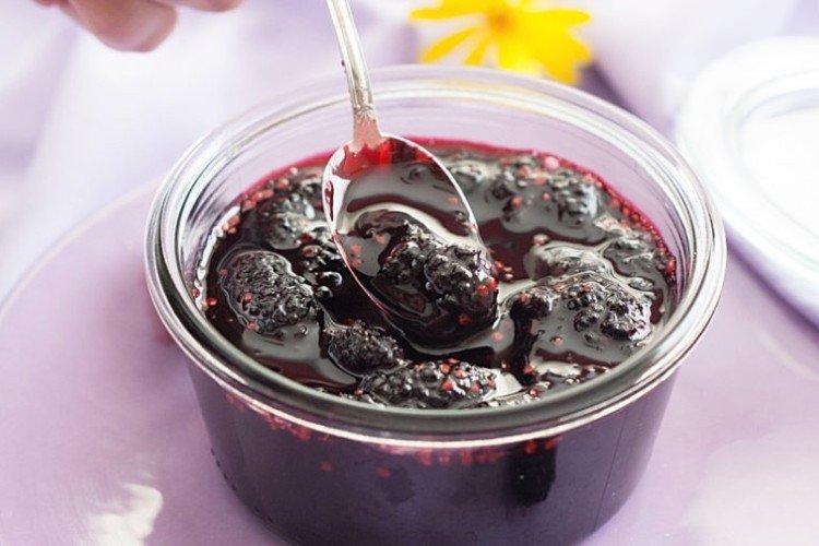 Варенье из шелковицы с сахаром