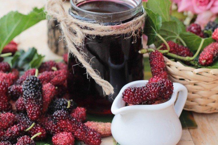 Варенье из шелковицы с апельсином